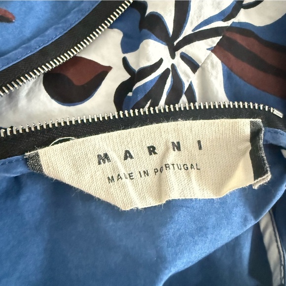 Marni Blue Floral Short Sleeve Top - Picture 6 of 9